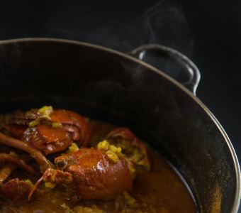 Arroz con bogavante caldoso Arroz con bogavante caldoso