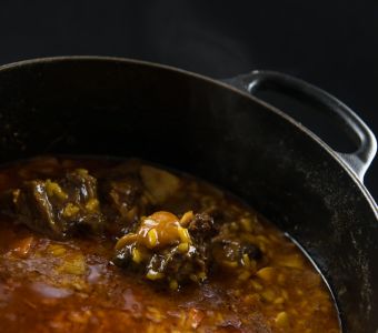 Arroz con rabo de toro caldoso Arroz con rabo de toro caldoso
