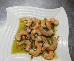 Langostinos salteados Langostinos salteados