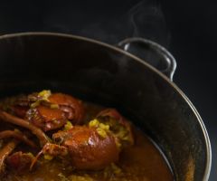 Arroz con bogavante caldoso Arroz con bogavante caldoso